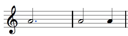 Dotted minim example